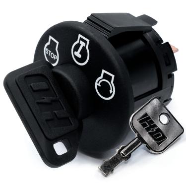 Imagem de Interruptor de ignição de interruptor HD substitui parafusos de máquina de jarda MTD da Craftsman Huskee Troy-Bilt Colt XP 925-04659, 725-04659 - 3 posições - c/1 guarda-chuva e 1 chave de aço e mosquetão grátis