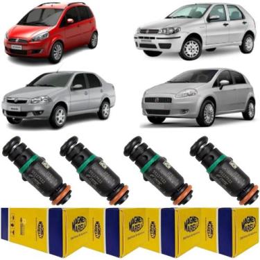 Imagem de 4 Bicos Injetor Idea Punto Palio Siena 1.6 16V Flex IPE018 - Magneti M