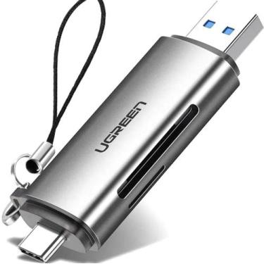 Imagem de UGREEN Leitor de cartão Memória Micro SD ( 2 em 1 ) USB C USB 3.0 5 Gb