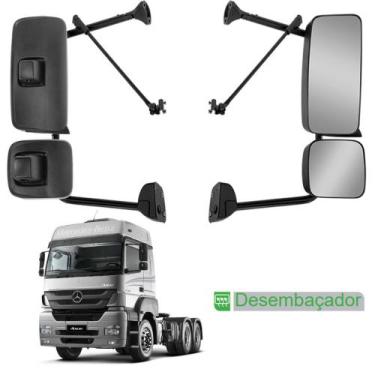 Imagem de Retrovisor e Auxiliar p MB Atego 2007/2013 c Desembaçador LD - Fabbof
