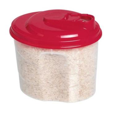 Imagem de Açucareiro Farinheiro Plástico Oval com Tampa 700ml - ErcaPlast, 700ml