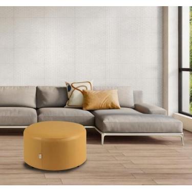 Imagem de Pufe Pastilha Madeira Pop Mostarda - STAY PUFF