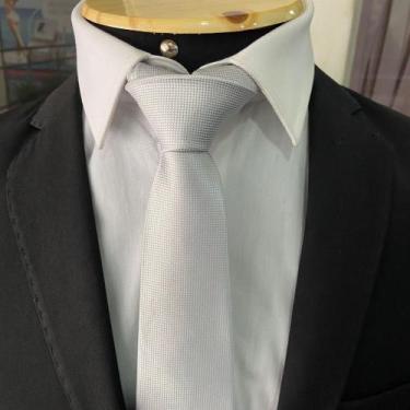 Imagem de Gravata Premium Prata - Sem marca, Prata 01