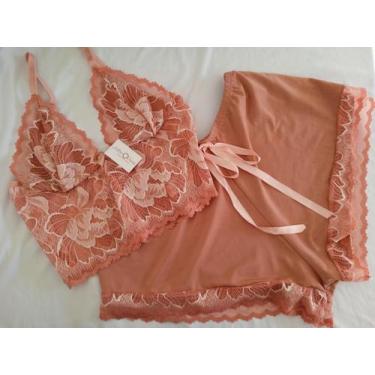 Imagem de Short Doll Cropped renda do P ao plus size - EstherDassa , Rose, M