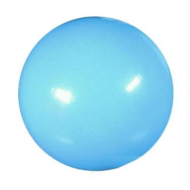 Imagem de Bola Glitter 300g 16cm Ginástica Rítmica Dicat Sports, Azul bebê