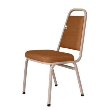 Imagem de Cadeira Empilhável para Hotelaria Linha Hotel Jersey Marrom - Design O