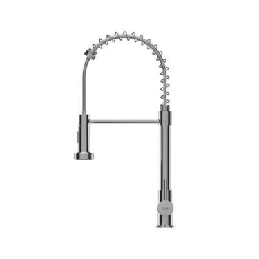 Imagem de Kit 2 Torneiras para Cozinha Gourmet Misturador Monocomando Cinza