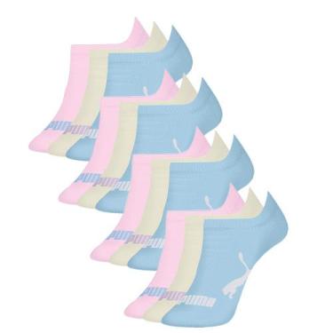 Imagem de Kit Com 12 Pares De Meias Infantil Kids Modelo Sapatilha Em Algodão Co