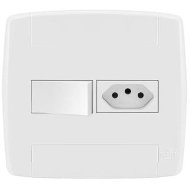 Imagem de Conjunto 1 Paralelo + 1 Tomada 20A 4X4 - Ilumi Lev - 87049