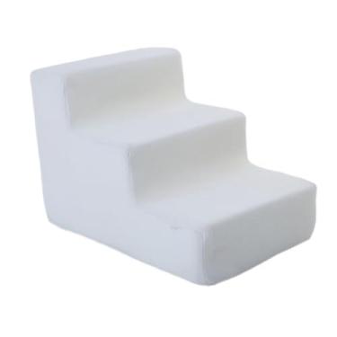 Imagem de ＡＷＨＡＯ Escada de Alta Densidade Dos Passos Do Animal de Estimação, Passos Do Cão Do Deslizamento Da Rampa Do Gato, Passos Equilibrados Do Animal de Estimação, Branco 3 etapas