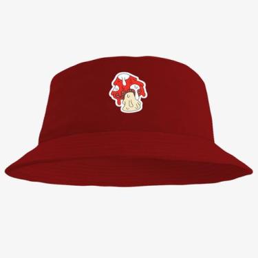 Imagem de Chapéu Bucket Hat Estampado Cogumelo - MP Moda Masculina, Único, Verme