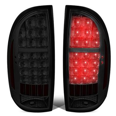 Imagem de DNA Motoring TL-TTAC05-LED-CH-SM Par de luz traseira de LED completa defumada [Para Tacoma 05-15]