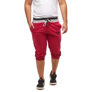 Imagem de Bermuda de moleton masculina saruel skinny B1W - Wooks, Vermelho, PP