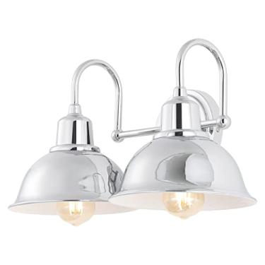 Imagem de JONATHAN Y JYL7482A Frisco 45,72 cm 2 Light Farmhouse Industrial Iron LED Vanity, rústico, transitório, 2700K aconchegante luz quente para banheiro, corredor, sala de estar, quarto, espelho