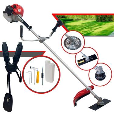 Imagem de Roçadeira Aparador de Grama Anmax CG430P TB À Gasolina 2T 43cc 2HP Com 3 Opções de Cort...
