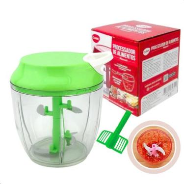 Imagem de Processador Triturador Mixer Manual Alimento 5 Lâminas Alho Clink, Ver