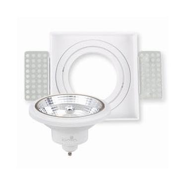 Imagem de Spot Embutir Direcionável Branco Lâmpada Dimerizável 12W 2700K