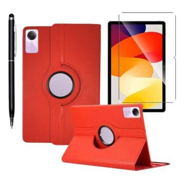 Imagem de Capa Capinha Couro Compativel Para Redmi Pad Se 11 + Película + Caneta