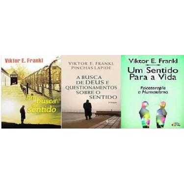 Imagem de KIT 3 LIVROS Viktor E. Frankl Em Busca De Sentido + Busca de Deus e qu
