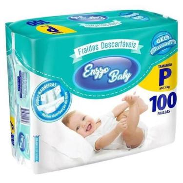 Imagem de FRALDA ENZZO BABY P - 100 unidades