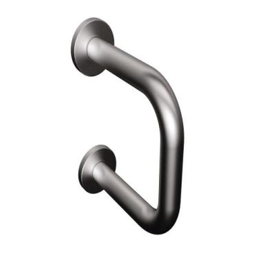 Imagem de Barra de Apoio Lateral para Lavatório Inox Escovado - LEVEVIDA, 20 cm