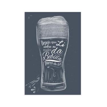 Imagem de Placa Decorativa Frase Boteco Males 30x40cm - Quartinhos