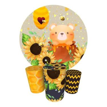 Imagem de Trio Capas Cilindro + Painel 1,50m Abelhinha - Fadrix, Abelhinha K1ABL