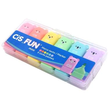 Imagem de Marca-Texto FUN Mini CiS - 6 Cores Pasteis