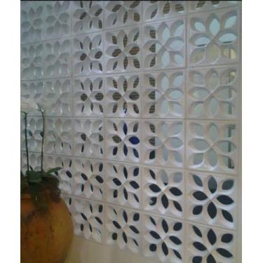 Imagem de Forma Molde Cobogó Vazado Em Abs 1,5mm 39x39cm - Mod. 119 - Farias Mol