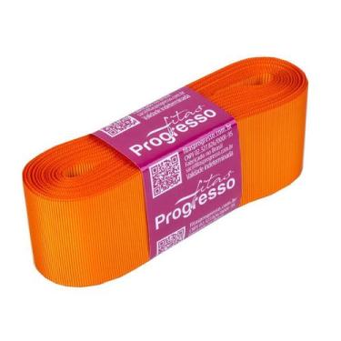 Imagem de Fita Gorgurão Progresso 38mm nº9 - 10m Cor 066 Laranja - 01 unidade - 