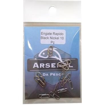 Imagem de Snap Engate Rápido Arsenal da Pesca Black Nickel C/10pç, Nº 2