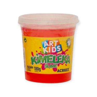 Imagem de Slime Kimeleka Acrilex 180g Art Kids - Cores Variadas, Vermelho