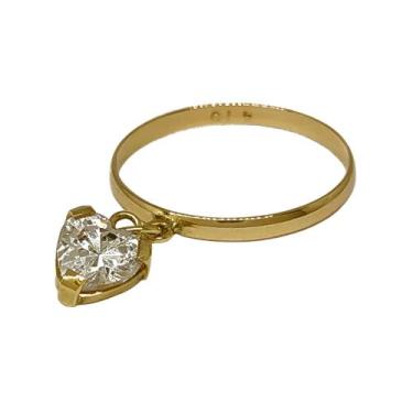 Imagem de Anel Em Ouro 18k 750 1 Coração Pedra, 16
