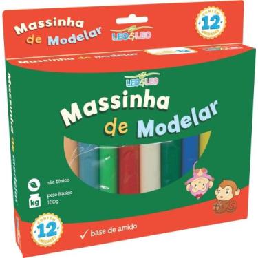 Imagem de Massa Para Modelar Leoleo 12 Cores Leonora Pct.C/12
