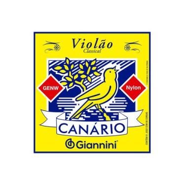 Imagem de Encordoamento para violao nailon giannini canario genw