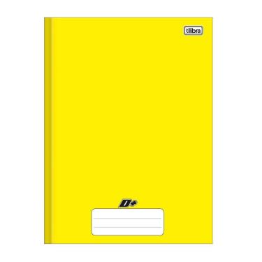 Imagem de CADERNO BROCHURA UNIVERSITÁRIO CAPA DURA 48 FOLHAS  200mm X 275mm AMARELO D+ 