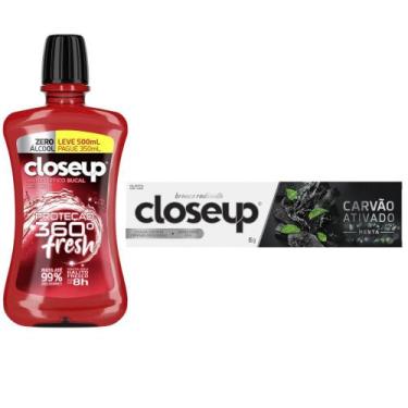 Imagem de Kit Enxaguante Bucal Closeup Red Hot Proteção 360 Fresh Zero Álcool 50
