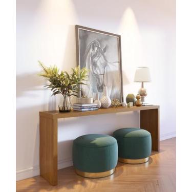 Imagem de Aparador Rubi 140cm Decoração para Sala Estar Imbuia - D'Arte Móveis