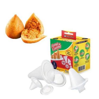 Imagem de Kit Conjunto De Formas Para Fazer Coxinha Keita - 3 Tamanhos