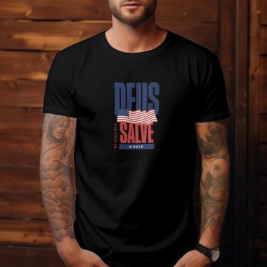 Imagem de Camisa Camiseta Masculina Estampada Polo Blu Malha Algodão do P ao G1-Masculino