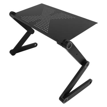 Imagem de Suporte Ajustável para Laptop, Riser Ergonômico para Laptop Com Base Giratória de 360 ​​°, Suporte para Laptop de Alumínio, Suporte para Laptop para Homens e Mulheres (BLACK)