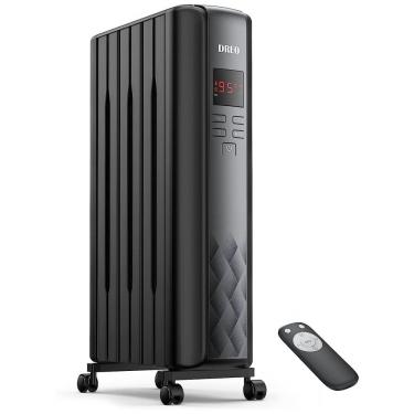 Imagem de Aquecedor Elétrico Portátil com Controle Remoto e Temporizador, 1500W, 110v, DREO DR HSH005, Preto