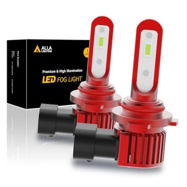 Imagem de Alla Lighting Mais recente lâmpada de neblina H10 9145 LED, 6000K Xenon Branco CANBUS Livre de Erros PY20D Base 9140 9040 9045 9155 12V AL-R Vision 5200 Lumens Xtreme Super Bright Substituição para carros, caminhões,