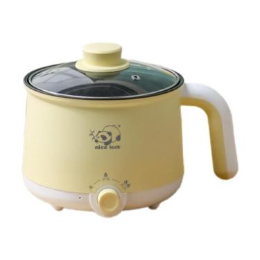 Imagem de Ioensy Panela elétrica de arroz multifuncional, 2 engrenagens, mini panela de viagem, panela raman para ovos, sopa, macarrão, mingau, cozinhar, Sem