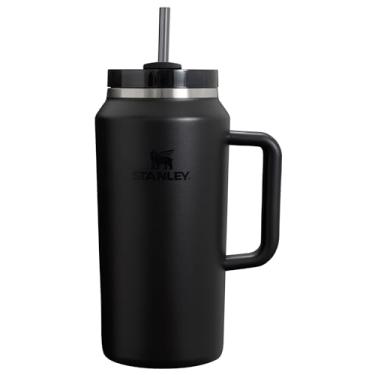 Imagem de STANLEY Copo Quencher H2.0 com alça e canudo 1,8 g | Tampa Flowstate de 3 posições | Grande capacidade para viagens e esportes | Copo de aço inoxidável isolado | Livre de BPA | Preto 2.0