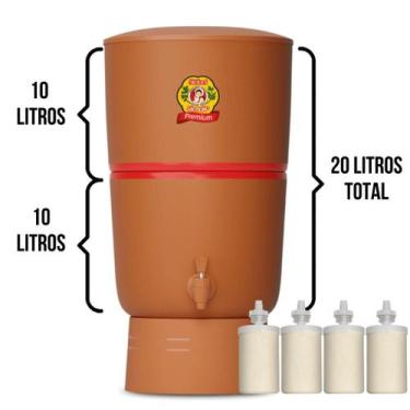 Imagem de Filtro de Barro Stefani São João Premium 10 Litros - Ceramica Stefani