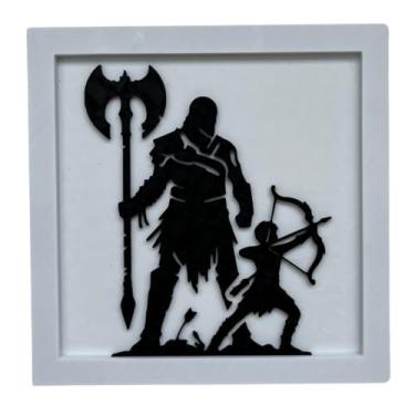 Imagem de Quadro Decorativo God of War (Branco)