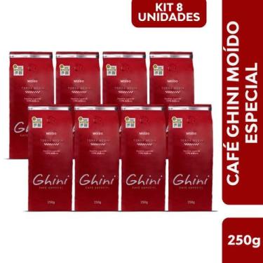 Imagem de Kit Café Ghini Torrado e Moído 250g - 8 Pacotes