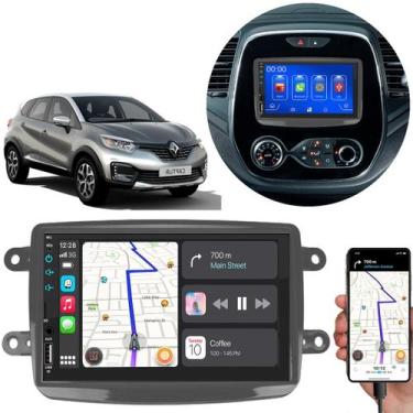 Imagem de Kit Multimidia Android-Auto Captur 2017 a 2024 7" MP5 Carplay - E-Conn