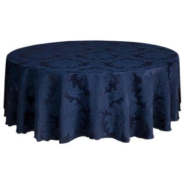 Imagem de Toalha de Mesa Redonda Jacquard Grande Para Buffet Festas e Eventos 2,